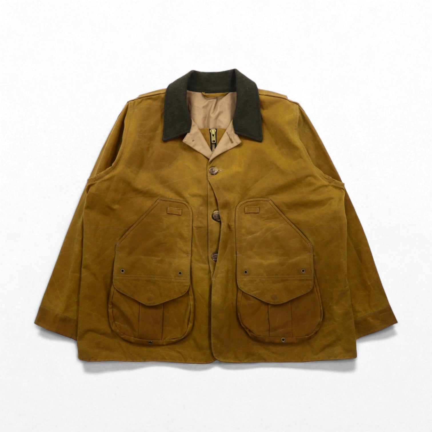 FILSON USA製 TIN CLOTH FIELD HUNTING COAT ハンティングジャケット 2XL ベージュ オイルドコットン  ティンクロス フィールドコート 11010088