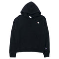 Felpa con cappuccio Champion Reverse Weave, pullover, taglia XL, colore nero, in cotone, interno felpato, con etichetta blu (replica), made in Honduras.