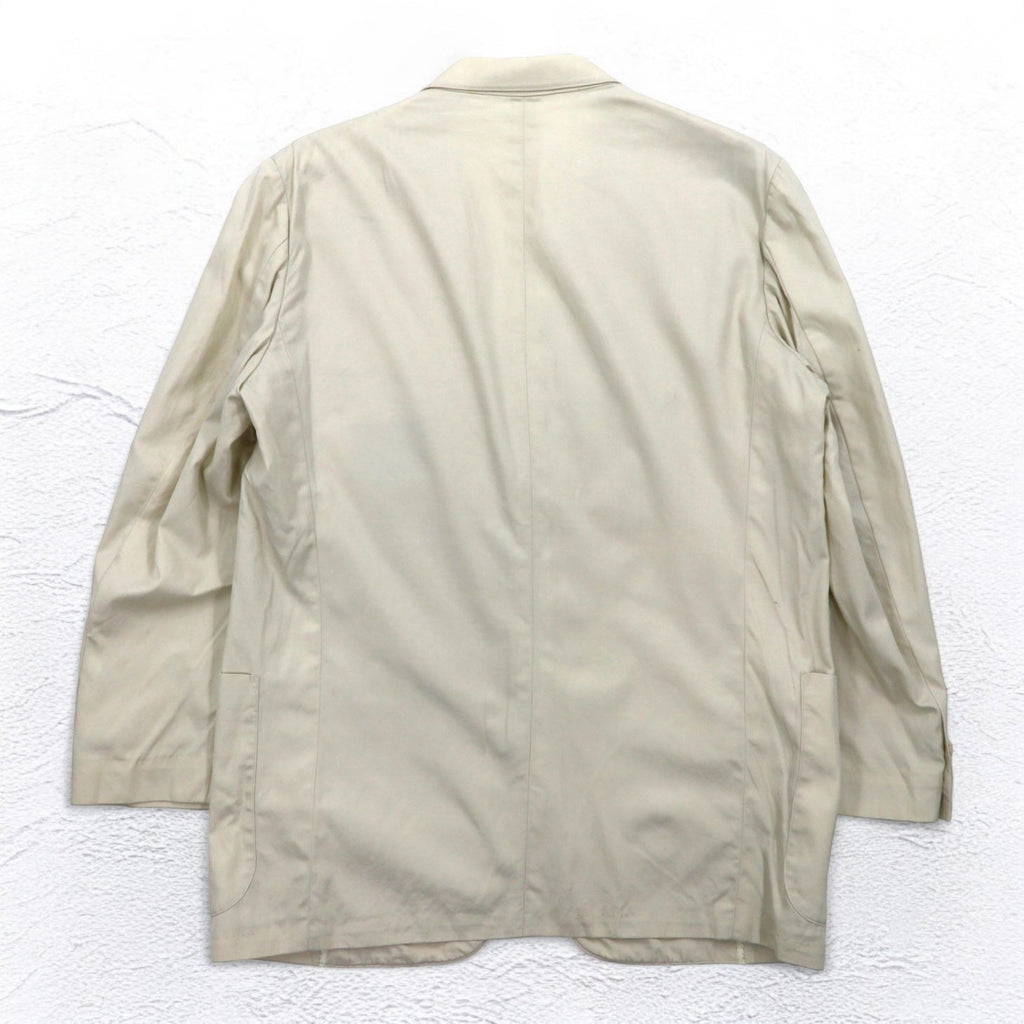 Burberrys Old Blazer Monopetto a 2 Bottoni L Beige Cotone Made in Japan