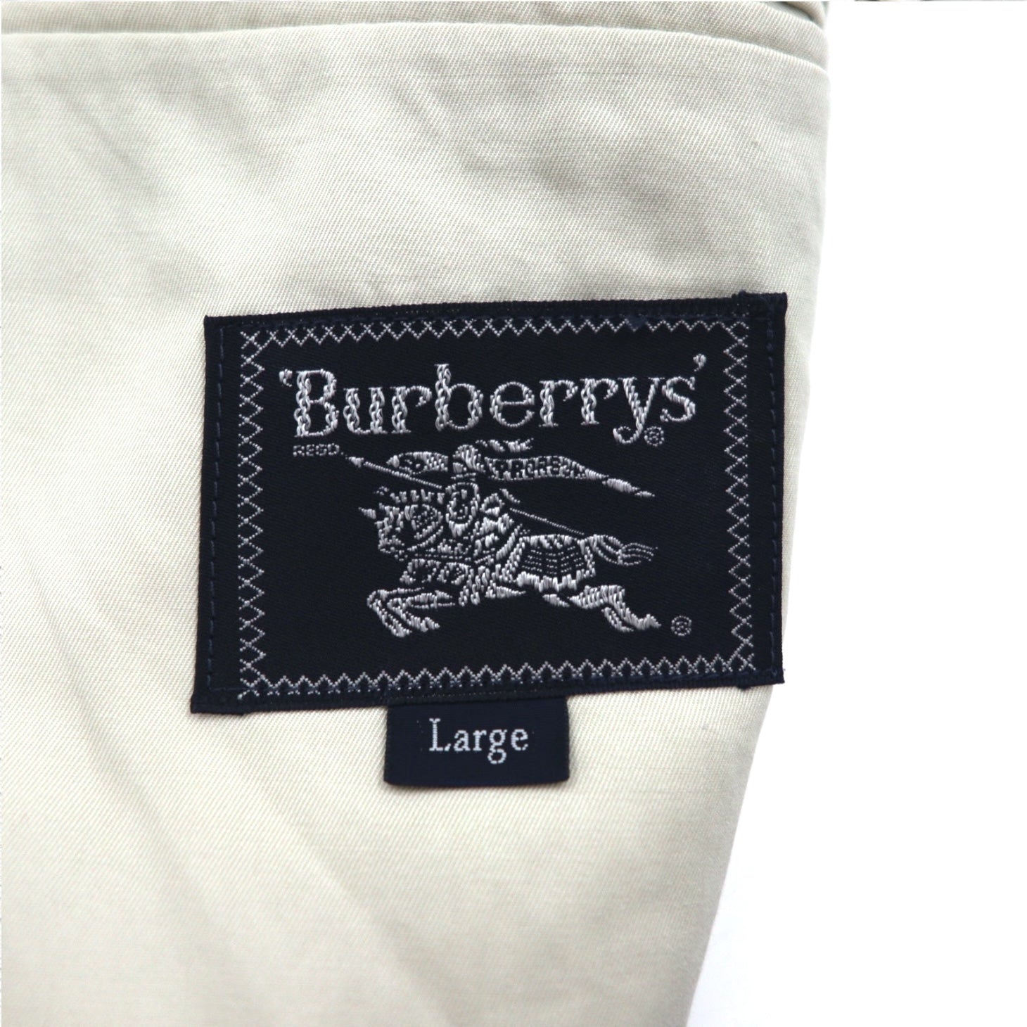 Burberrys Old Blazer Monopetto a 2 Bottoni L Beige Cotone Made in Japan