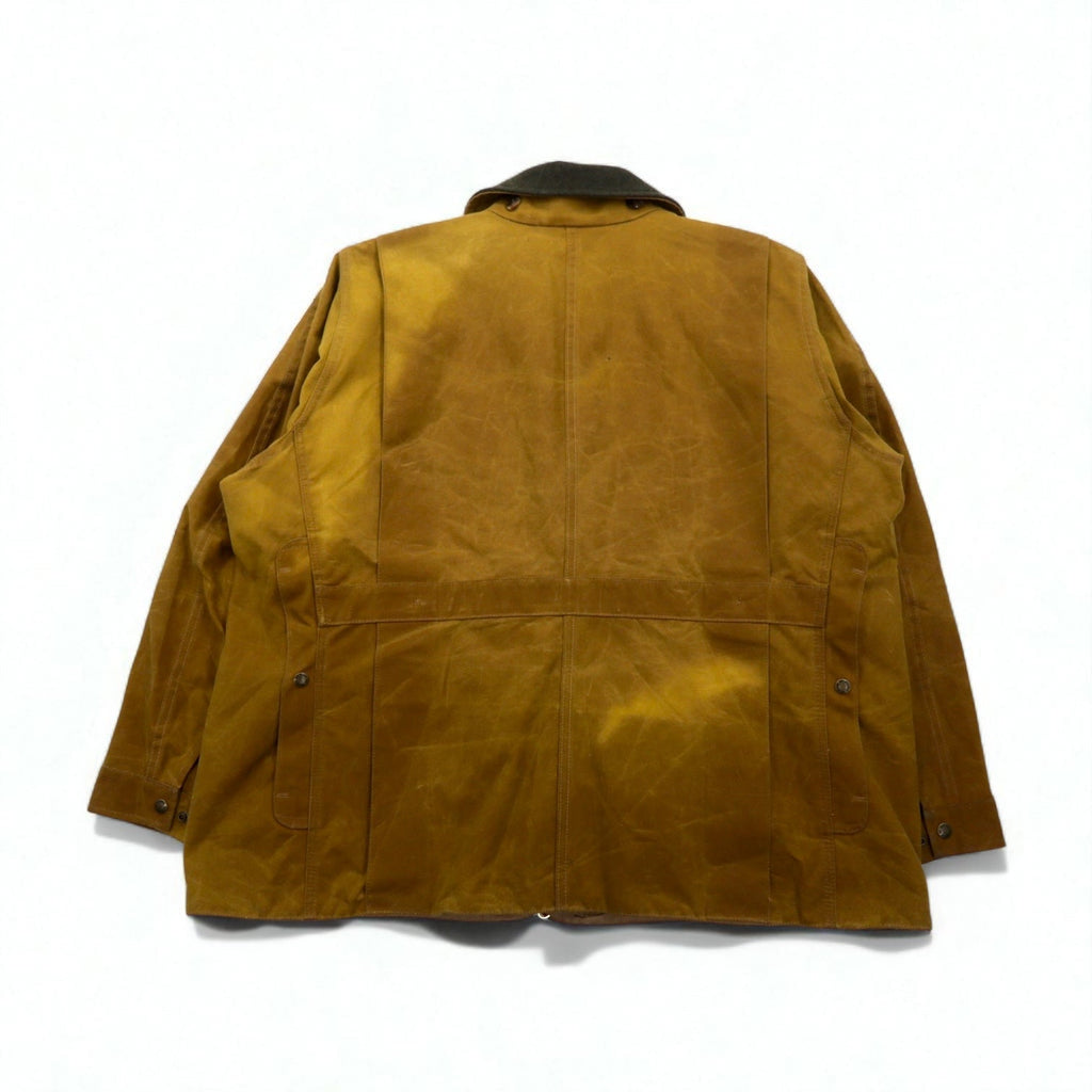 FILSON USA製 TIN CLOTH FIELD HUNTING COAT ハンティングジャケット 2XL ベージュ オイルドコットン  ティンクロス フィールドコート 11010088