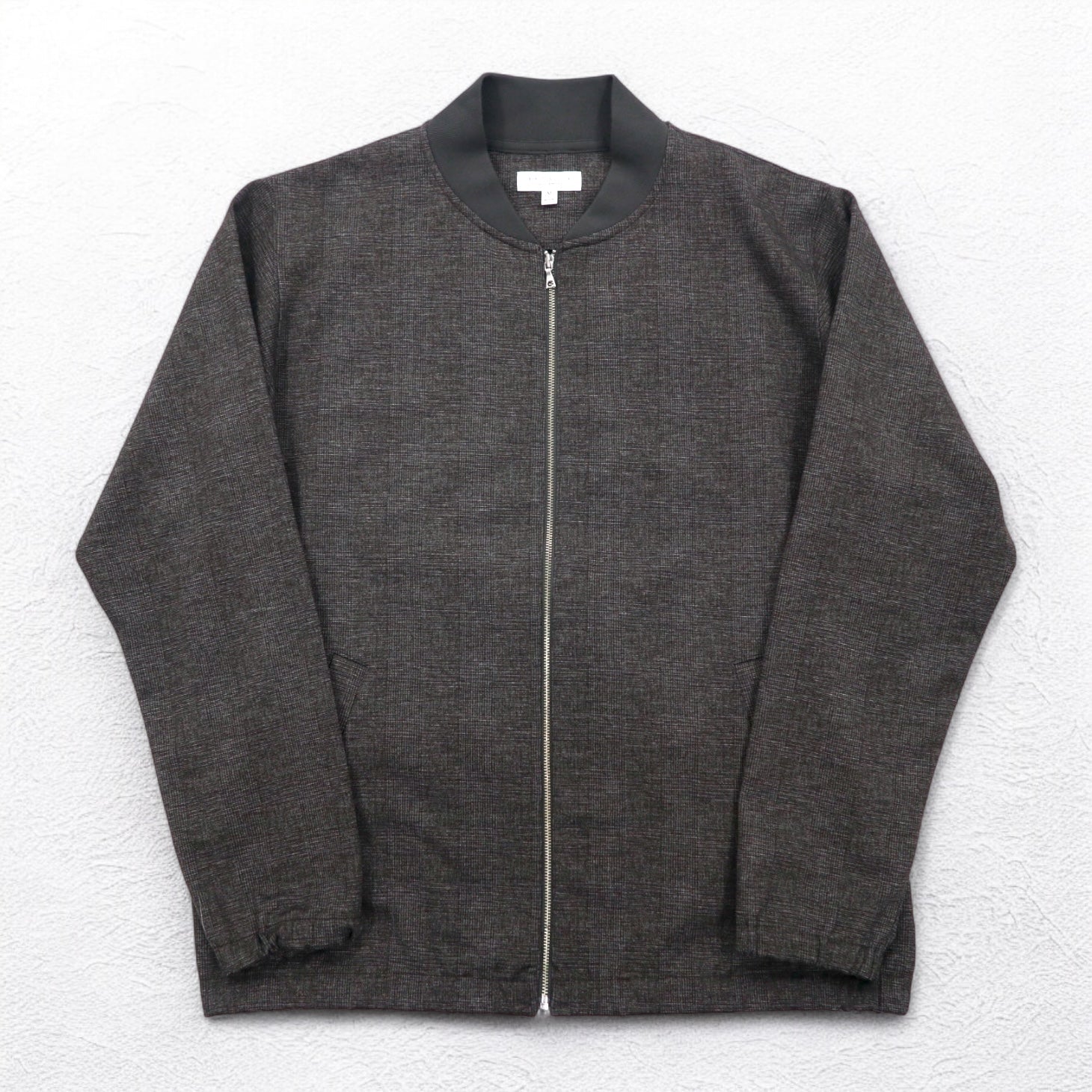 BEAUTY&YOUTH UNITED ARROWS Giacca a zip in tessuto scuba a quadri M Grigio 1227-180-0691