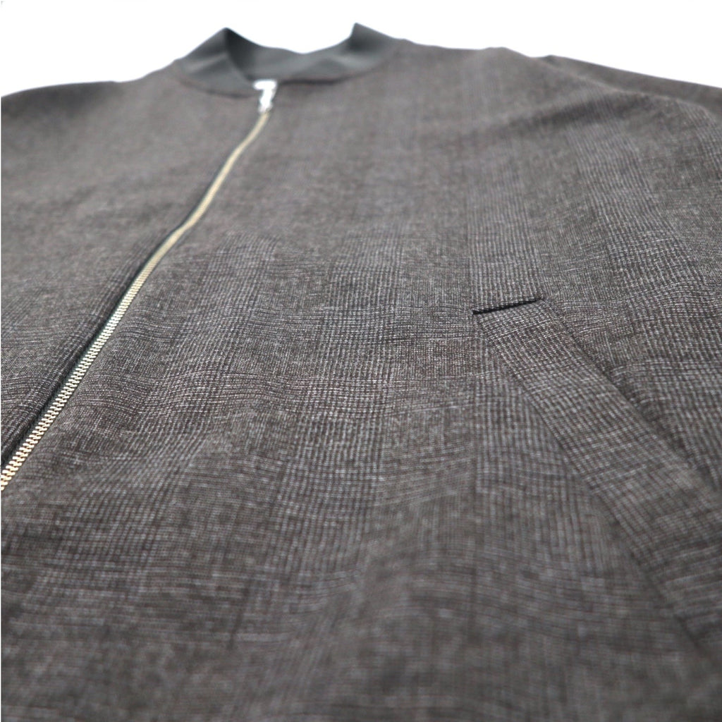 BEAUTY&YOUTH UNITED ARROWS Giacca a zip in tessuto scuba a quadri M Grigio 1227-180-0691