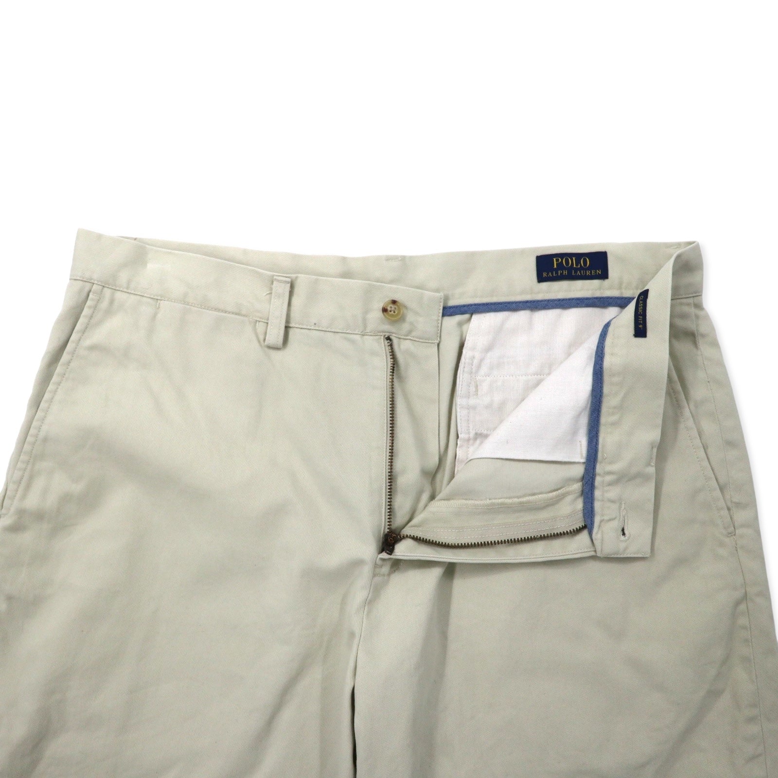 POLO RALPH LAUREN Pantaloncini Chino Corti 34 Beige Cotone
