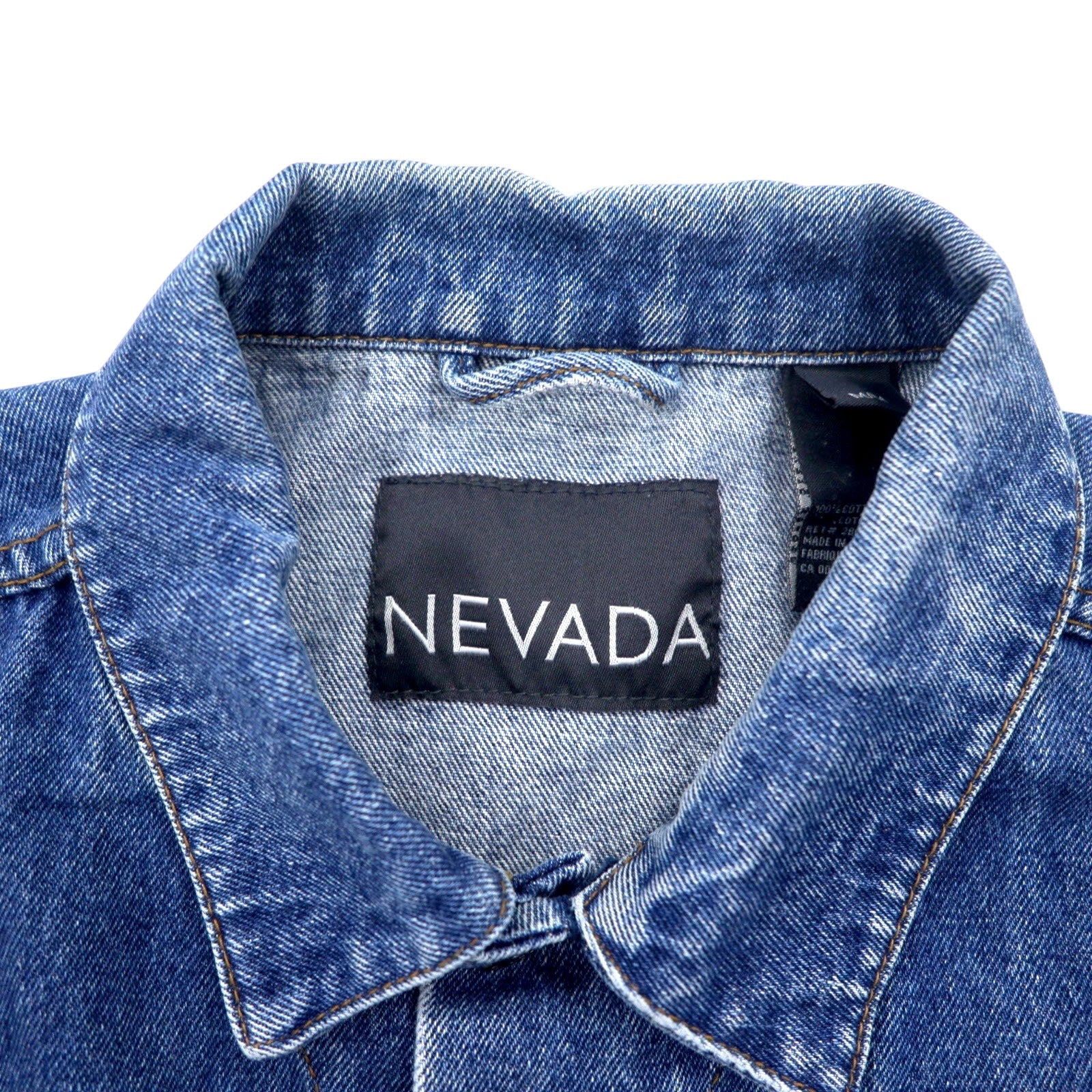 Anni '90 NEVADA Giacca di jeans in denim M blu cotone tipo 3rd