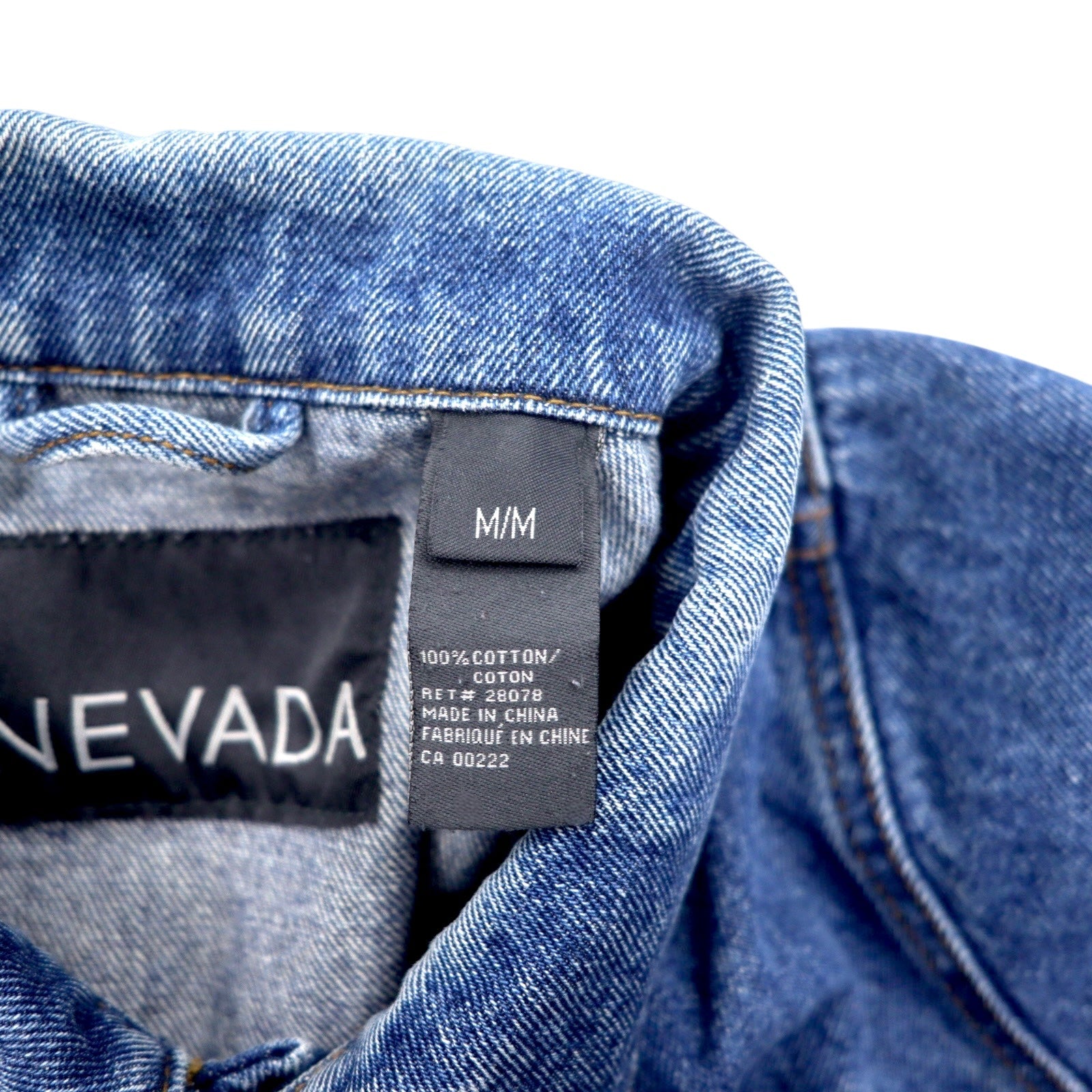 Anni '90 NEVADA Giacca di jeans in denim M blu cotone tipo 3rd