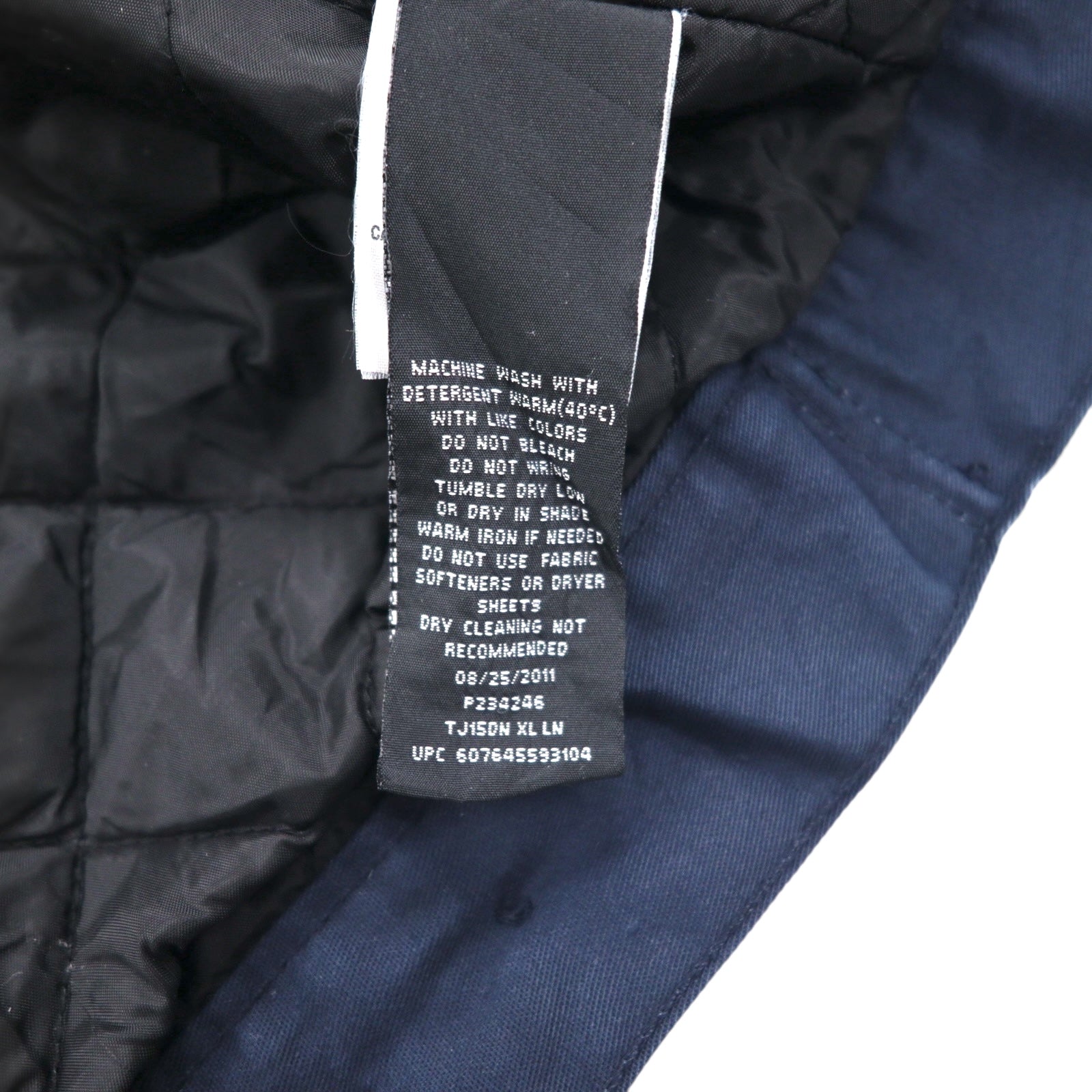 Dickies ワークジャケット ハリントンジャケット ジップアップブルゾン XL ネイビー
