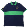 POLO RALPH LAUREN Polo numerata XXL blu marino cotone CLASSIC FIT piqué ricamo pony RLPC taglia grande
