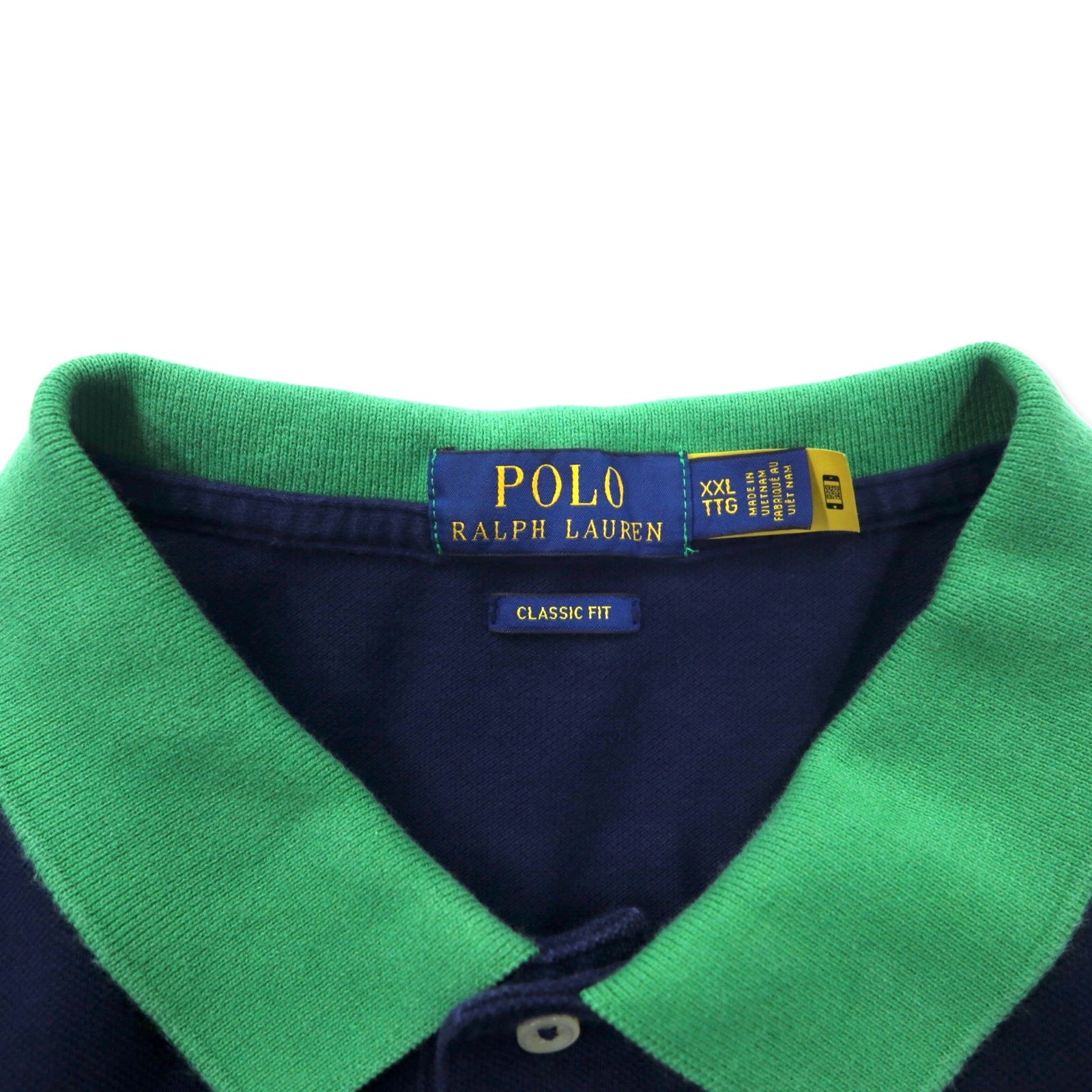 POLO RALPH LAUREN Polo numerata XXL blu marino cotone CLASSIC FIT piqué ricamo pony RLPC taglia grande
