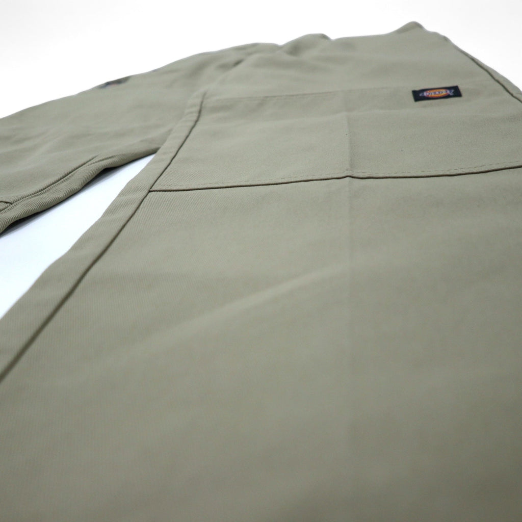 Dickies Pantaloni da lavoro gamba larga a doppia cucitura 34 beige poliestere cotone TWILL DOUBLE KNEE WORK PANTS 85283KH Made in Honduras Nuovo