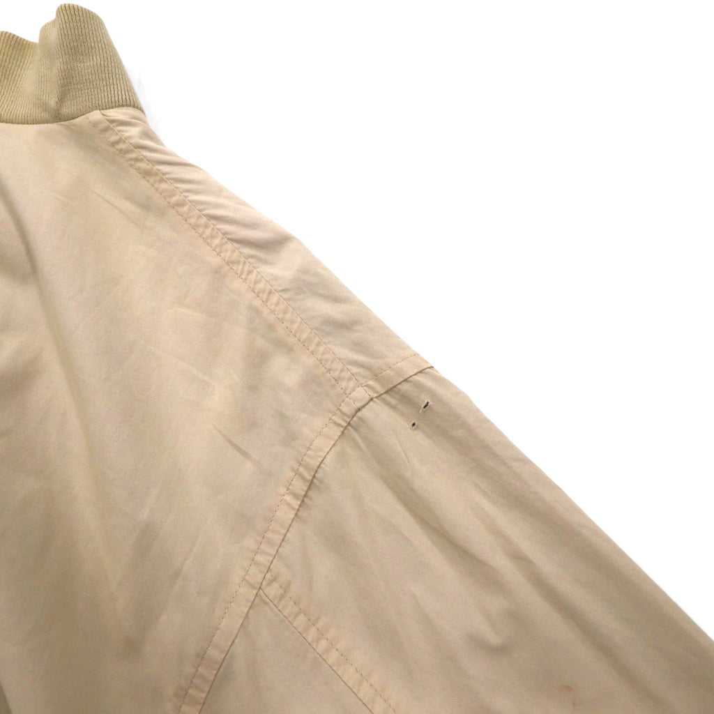 LACOSTE anni '80 giacca Harrington reversibile XL blu navy beige a quadri logo ricamato