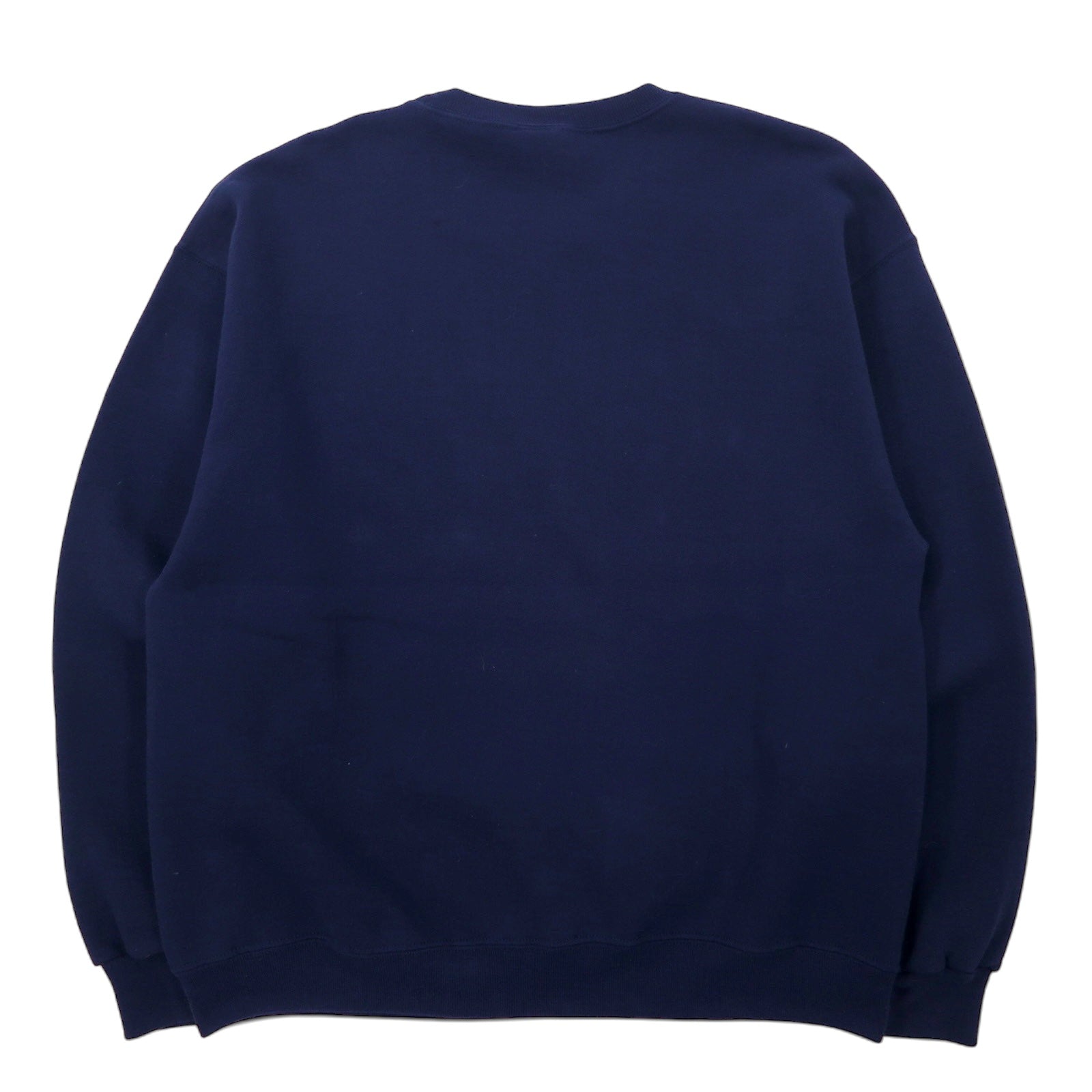 RUSSELL ATHLETIC Anni 2000 Felpa stampata College L Navy Cotone NEVADA Made in El Salvador