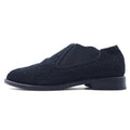 COMME des GARCONS Stivaletti alla caviglia in pizzo floreale, stivaletti, inserti elastici, 23 cm, neri, in pelle, Made in Japan