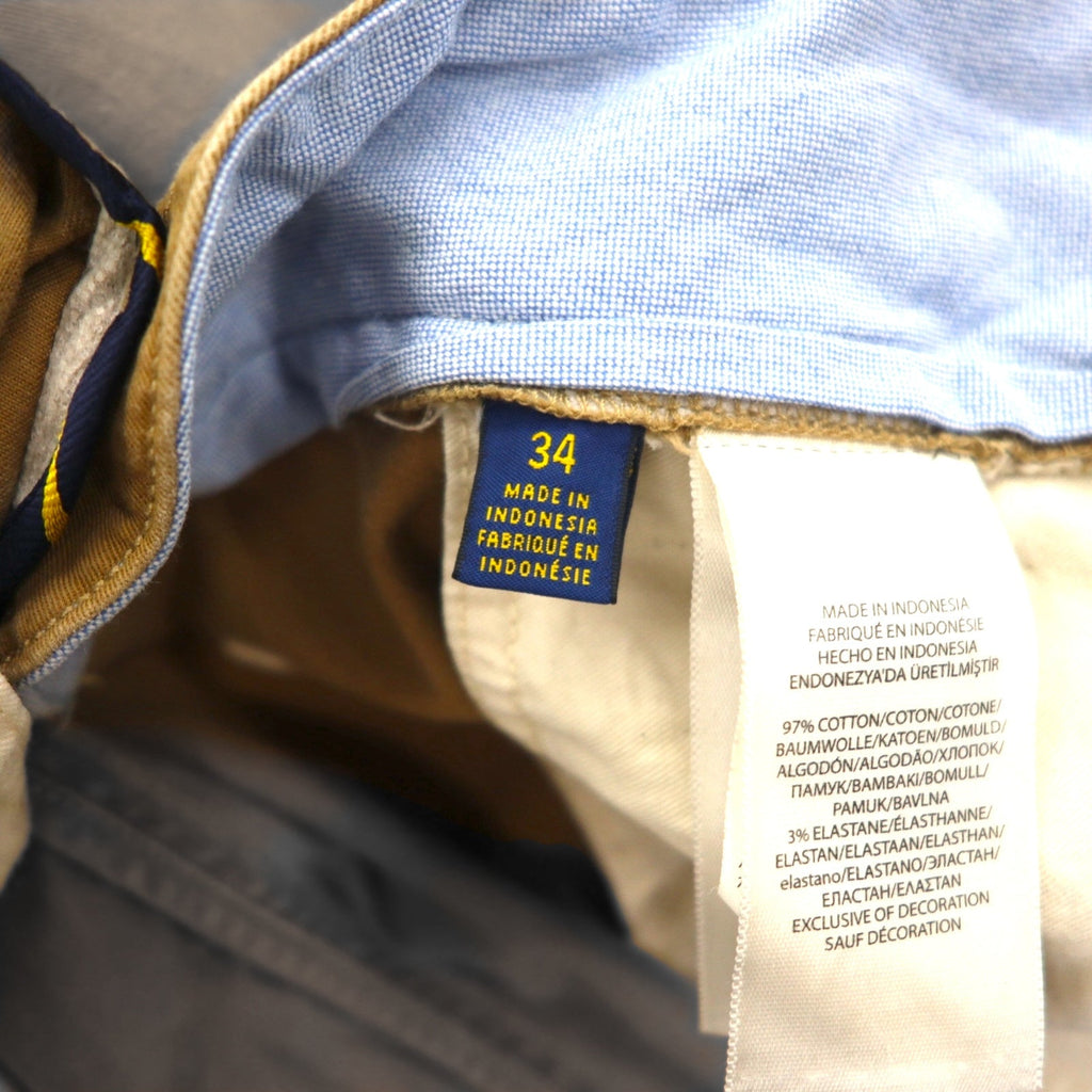 POLO RALPH LAUREN Polo Chino Classic Pantaloncini Corti in Twill di Cotone L Beige Elasticizzato