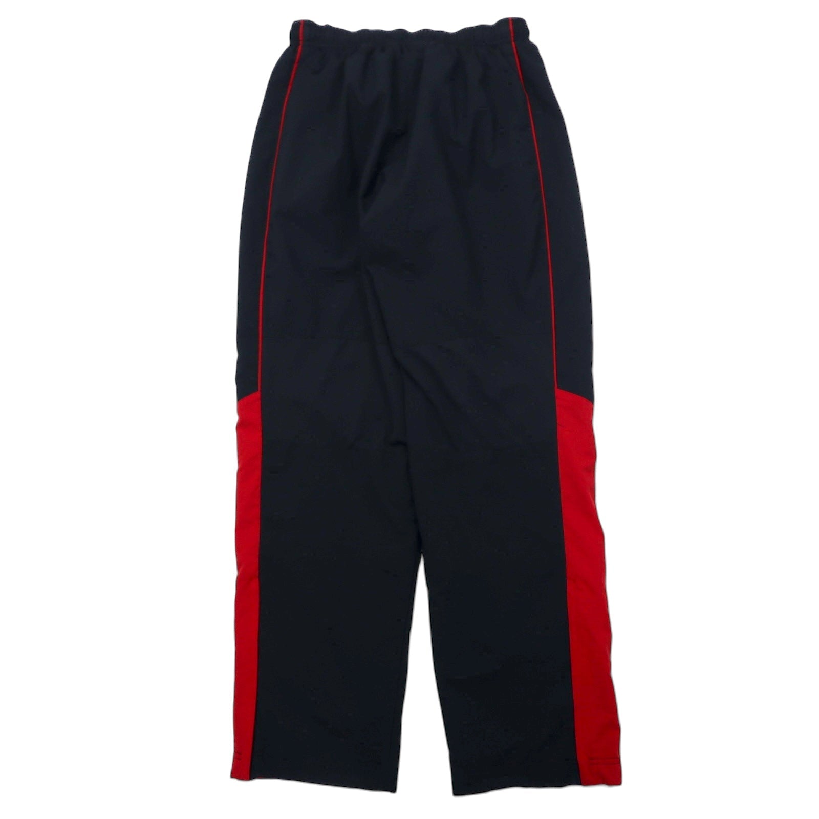 NIKE Pantaloni da tuta L neri in poliestere con strisce laterali, logo Swoosh ricamato 329354-648