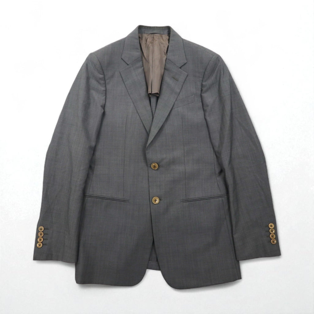 ARMANI COLLEZIONI イタリア製 テーラードジャケット S グレー ウール