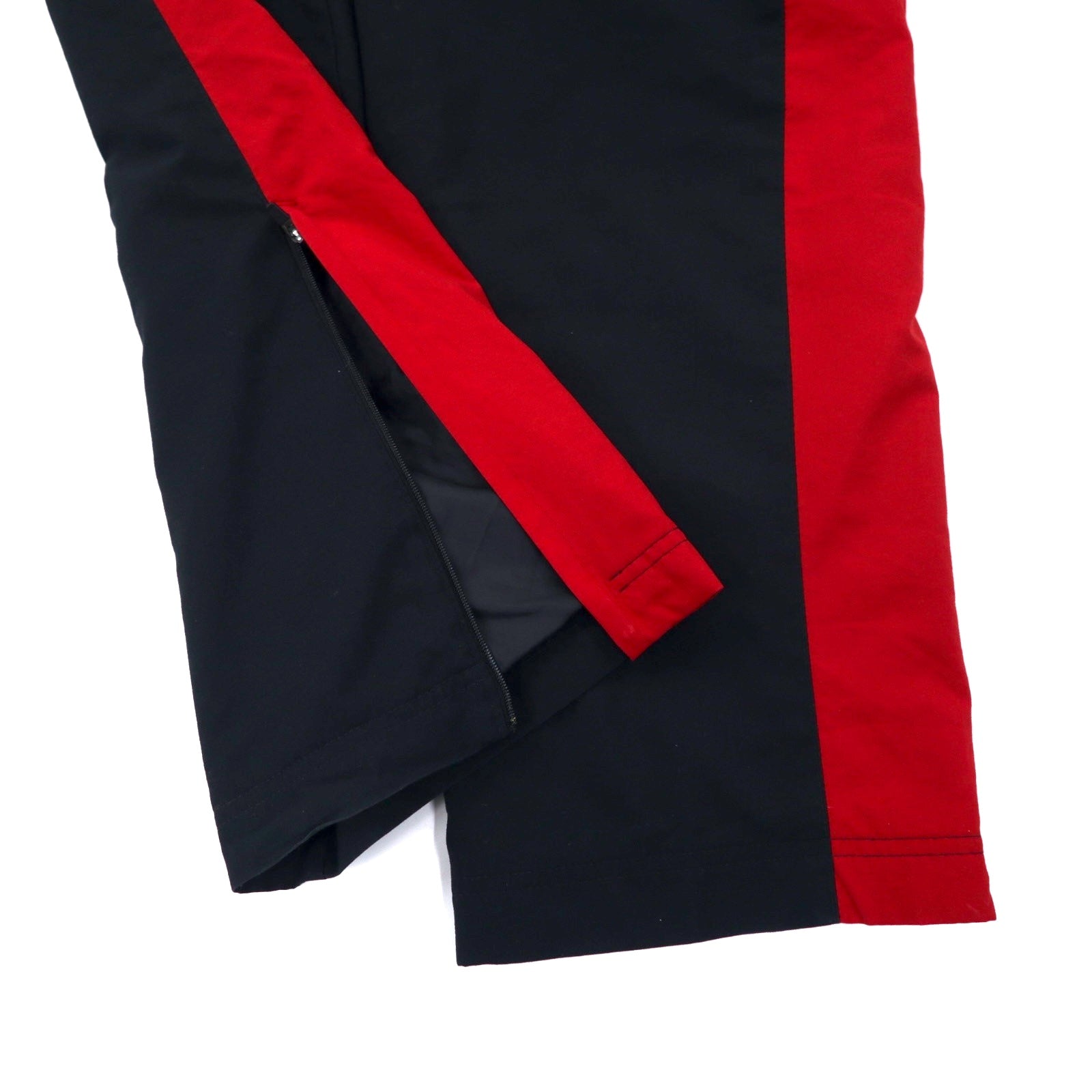 NIKE Pantaloni da tuta L neri in poliestere con strisce laterali, logo Swoosh ricamato 329354-648