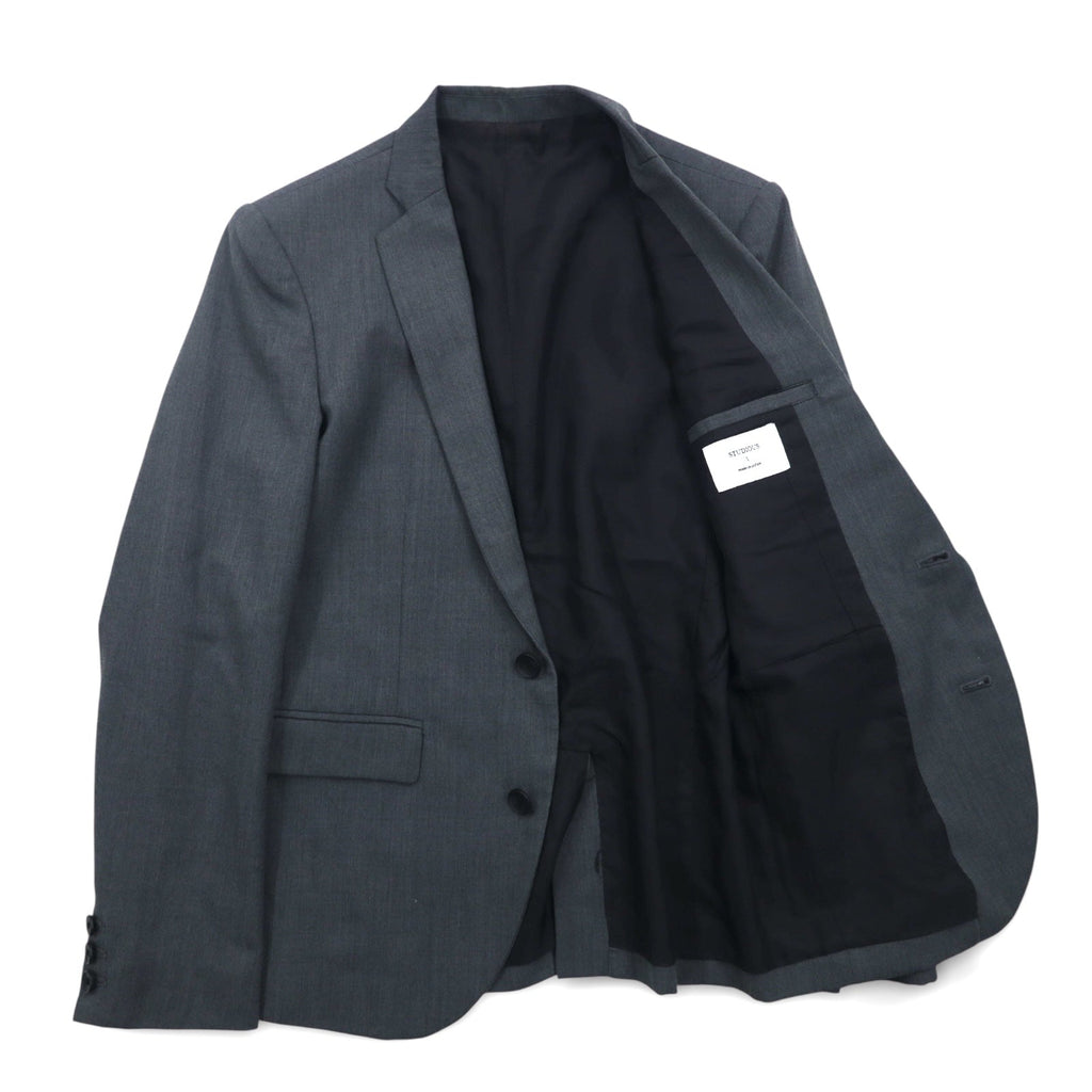 Giacca sartoriale STUDIOUS 2B, taglia S, colore grigio, poliestere, ST14-1-5-01, made in Japan