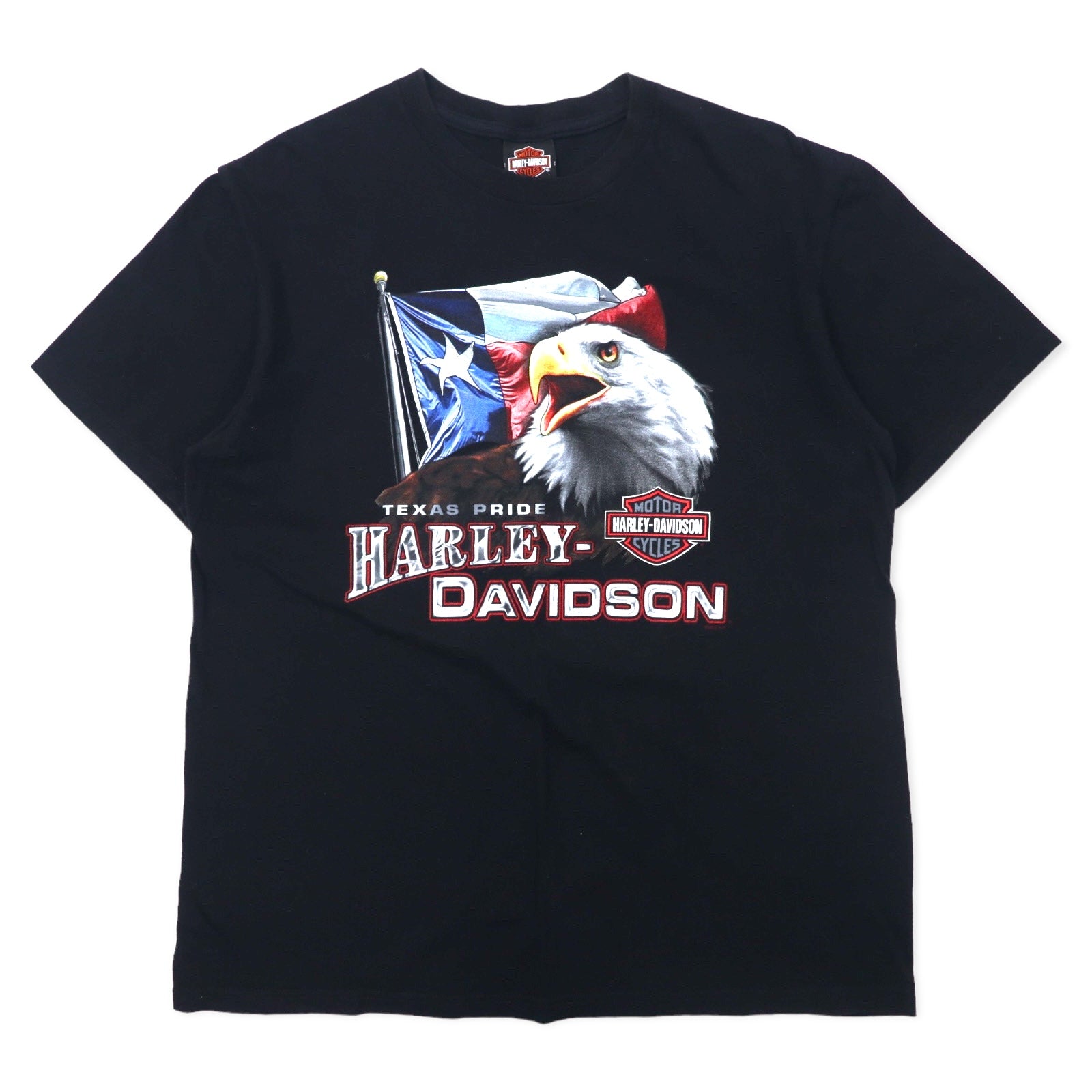 HARLEY DAVIDSON T-shirt con stampa logo L Cotone Stampa fronte/retro EL PASO TEXAS Fabbricato in Nicaragua