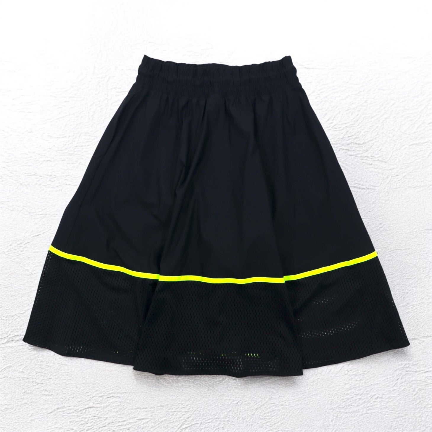 NIKE Gonna in mesh M Nera Gialla Stampa logo AS W NSW SKIRT MESH CU4031-017