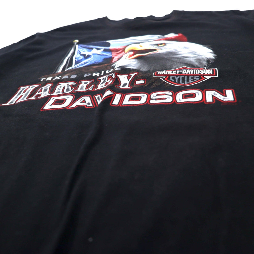 HARLEY DAVIDSON T-shirt con stampa logo L Cotone Stampa fronte/retro EL PASO TEXAS Fabbricato in Nicaragua