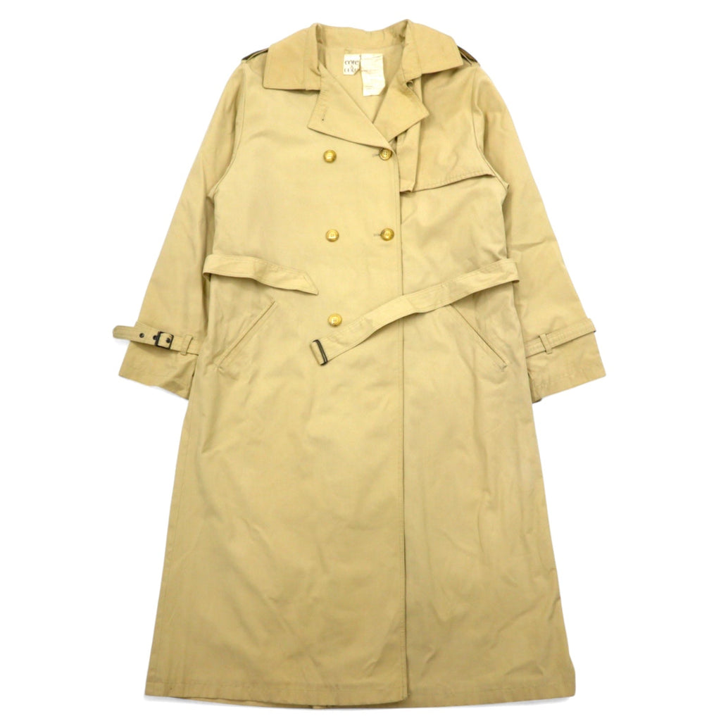 Trench Balenciaga, Made in Poland anni '80, taglia XL, beige cotone poliestere.