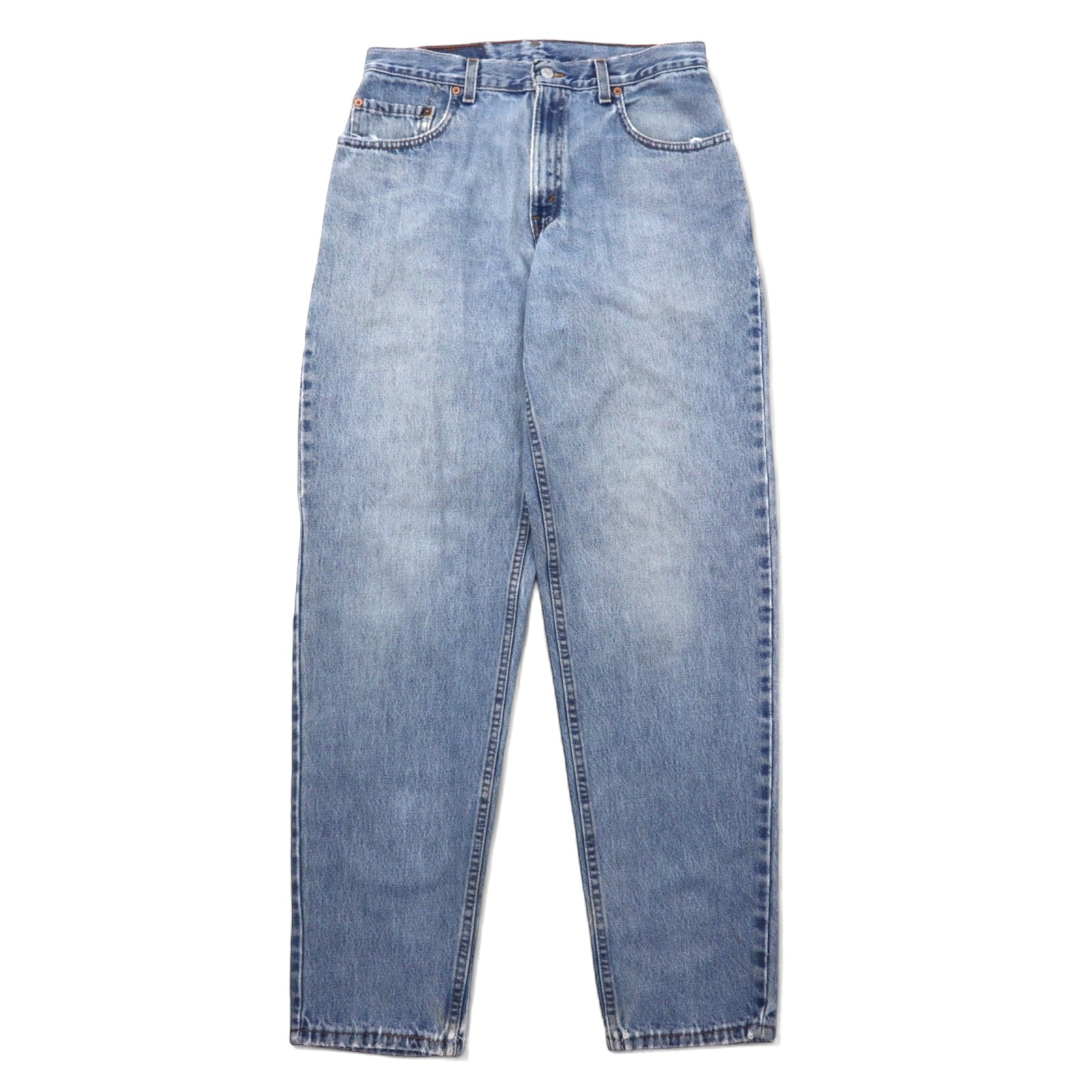 Levi's Made in USA anni '90 560 Loose Fit Tapered Jeans 32 Blu Cotone Chiusura a zip 560-4891