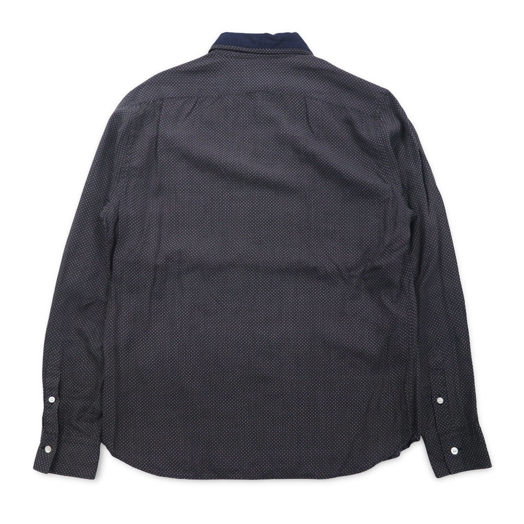 N.HOLLYWOOD Camicia button-down a strati colore grigio a pois taglia S, Tencel 91606 132-SH08 pieces, made in Japan