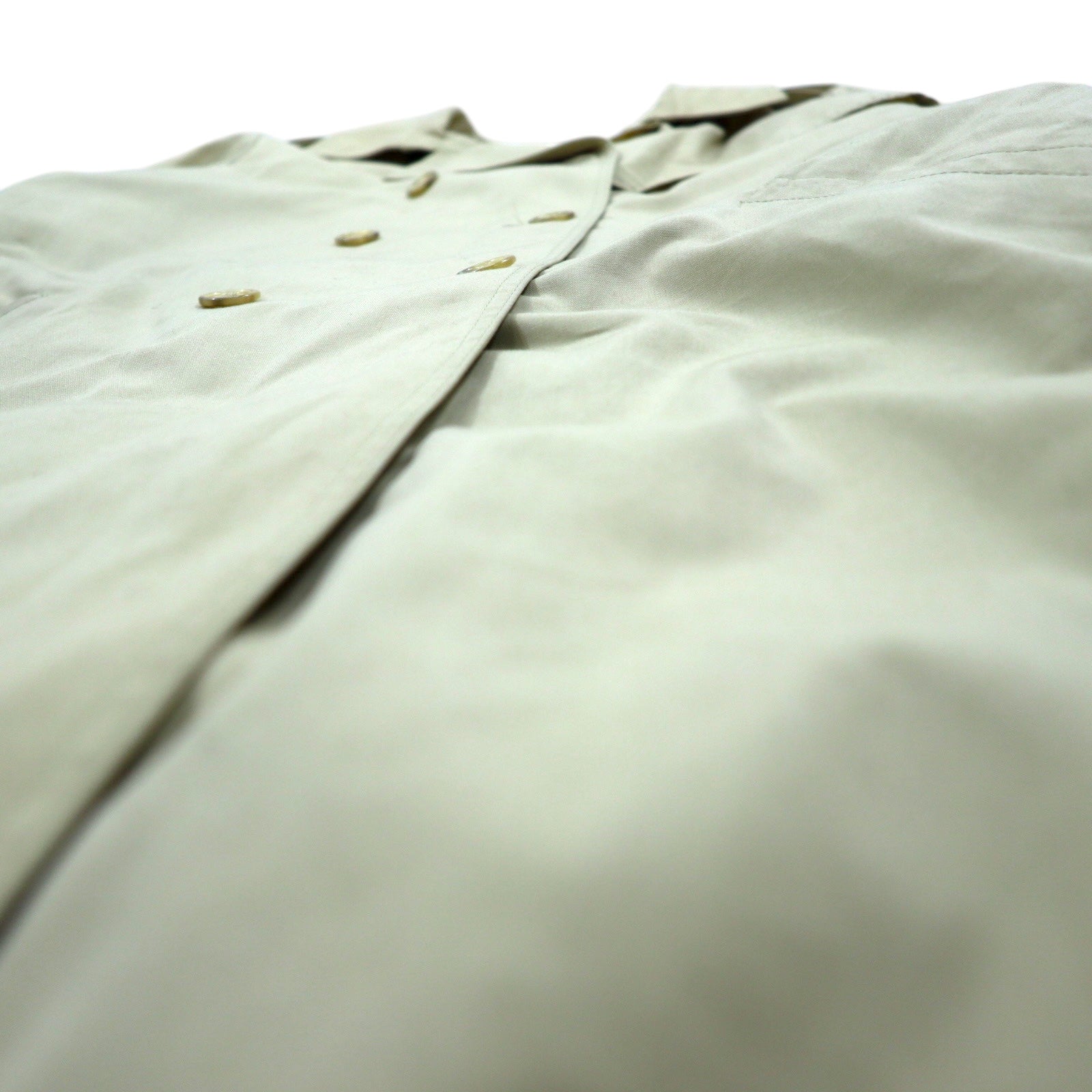 Trench Balenciaga, Made in Poland anni '80, taglia XL, beige cotone poliestere.