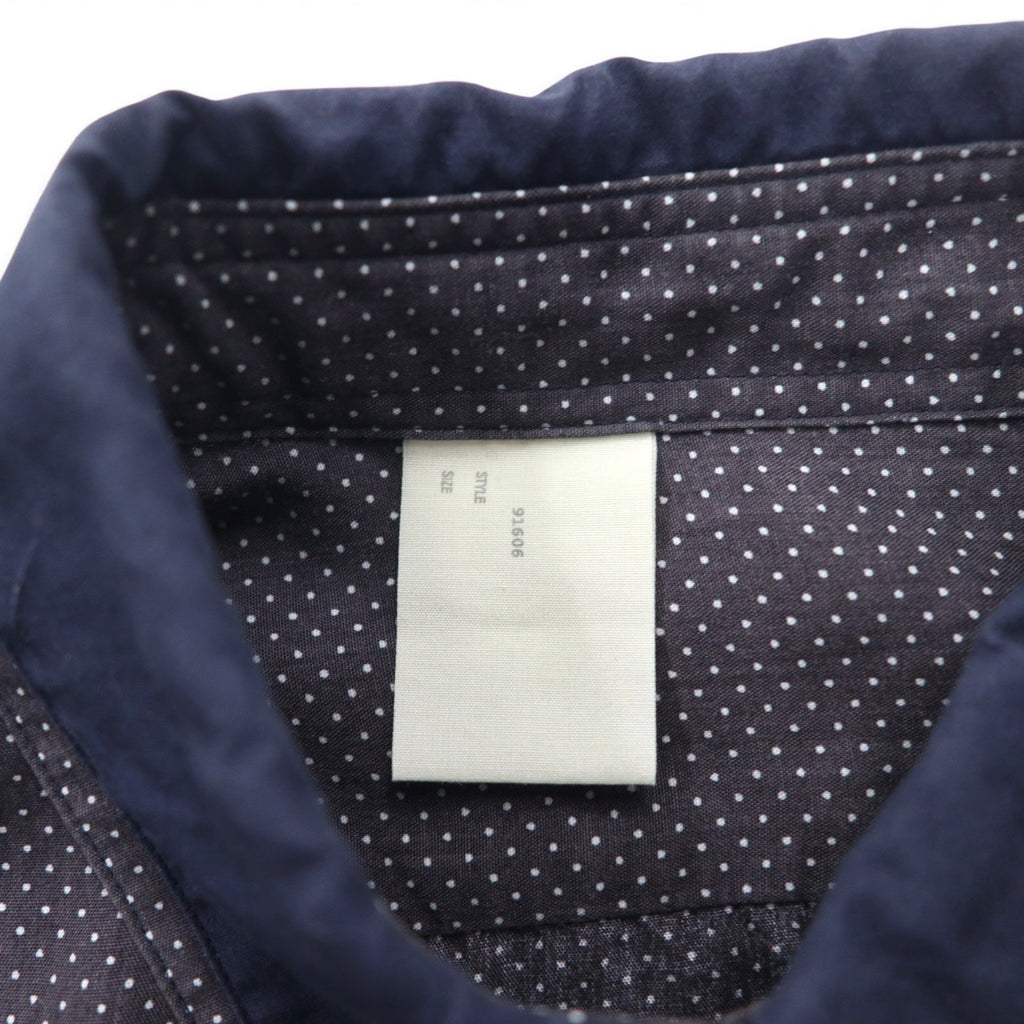 N.HOLLYWOOD Camicia button-down a strati colore grigio a pois taglia S, Tencel 91606 132-SH08 pieces, made in Japan