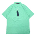 BURBERRY LONDON Polo in piqué L verde cotone taschino made in Japan nuovo con etichetta