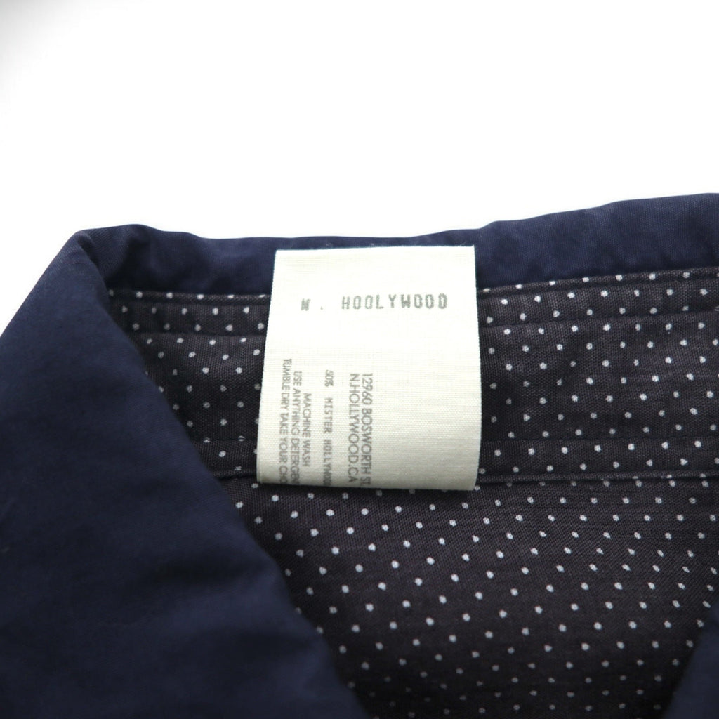 N.HOLLYWOOD Camicia button-down a strati colore grigio a pois taglia S, Tencel 91606 132-SH08 pieces, made in Japan