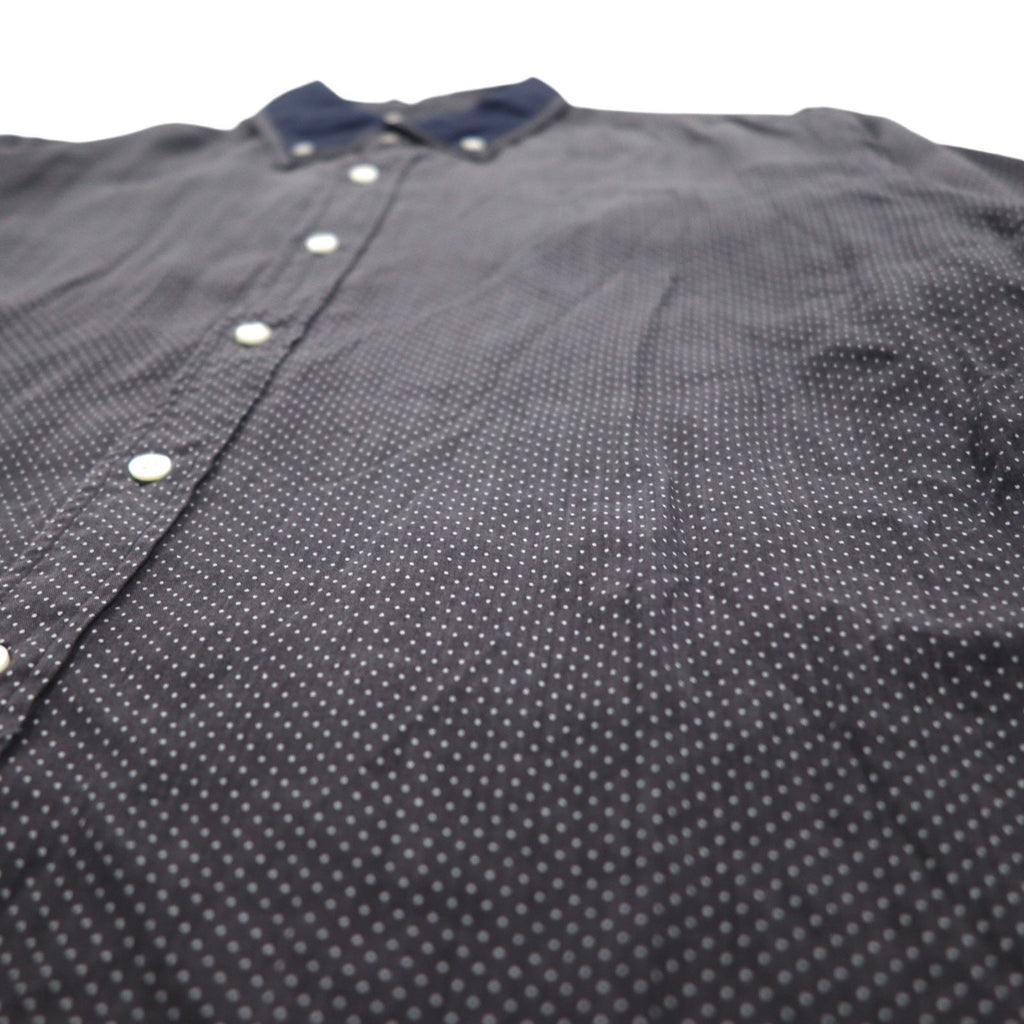 N.HOLLYWOOD Camicia button-down a strati colore grigio a pois taglia S, Tencel 91606 132-SH08 pieces, made in Japan