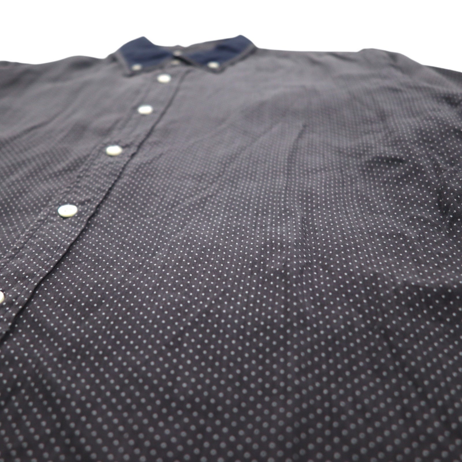 N.HOLLYWOOD Camicia button-down a strati colore grigio a pois taglia S, Tencel 91606 132-SH08 pieces, made in Japan
