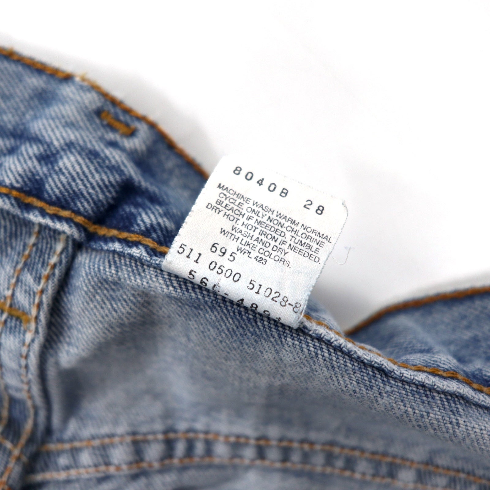 Levi's Made in USA anni '90 560 Loose Fit Tapered Jeans 32 Blu Cotone Chiusura a zip 560-4891