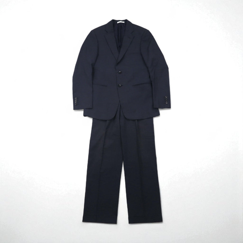 ARMANI COLLEZIONI イタリア製 セットアップ スーツ S ネイビー ウール GIORGIO