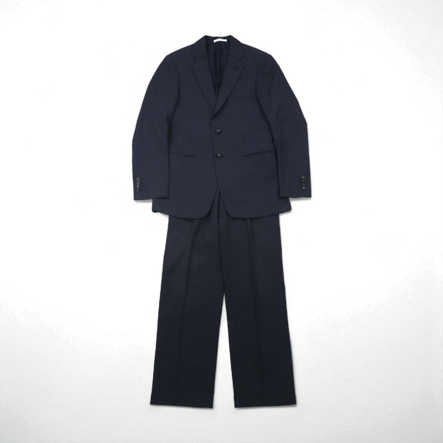 ARMANI COLLEZIONI イタリア製 セットアップ スーツ S ネイビー ウール GIORGIO