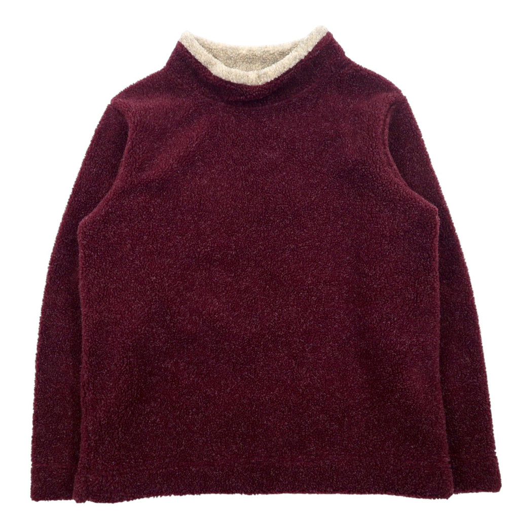Cabela's Dolcevita in pile sherpa pullover M Bordeaux Poliestere Acrilico