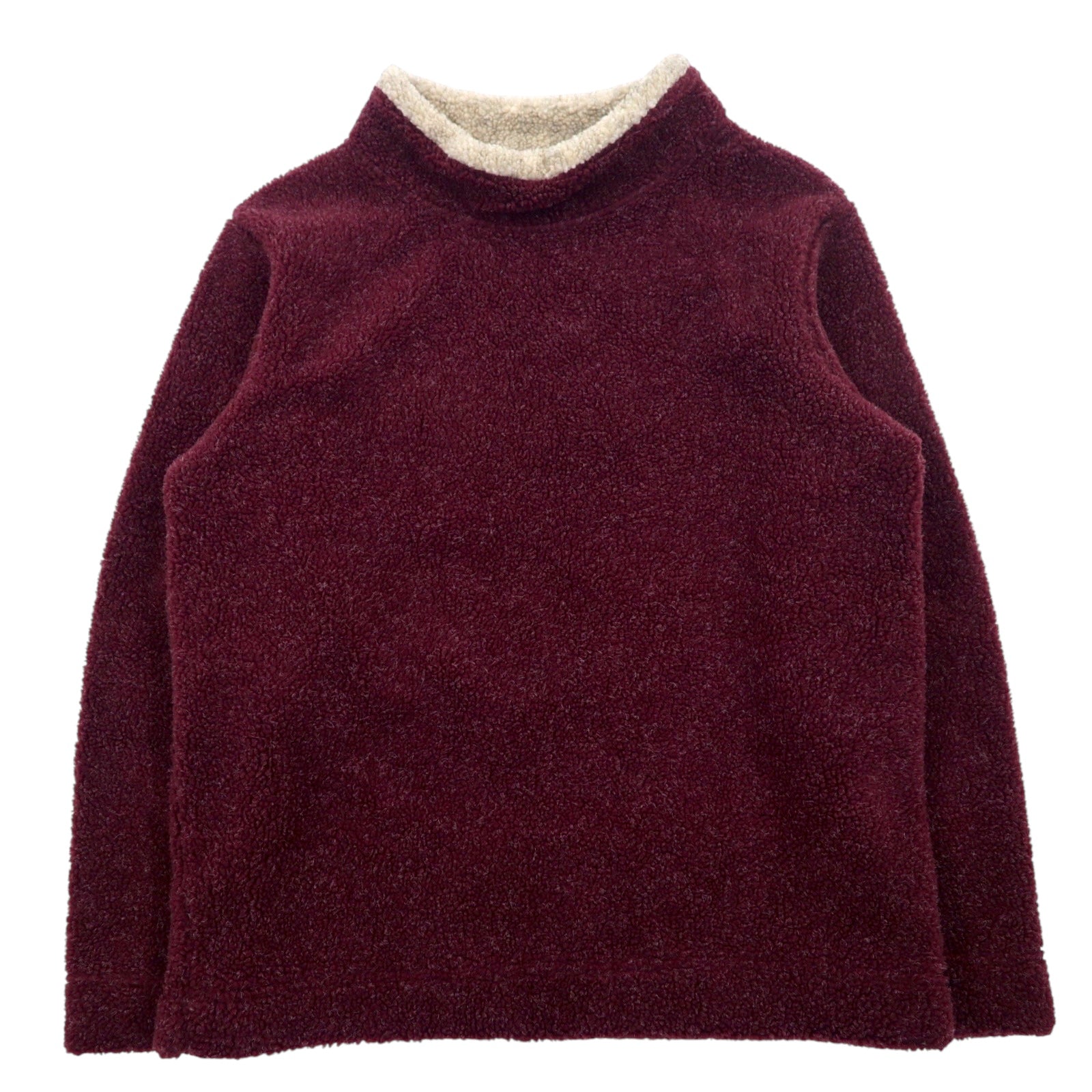 Cabela's Dolcevita in pile sherpa pullover M Bordeaux Poliestere Acrilico