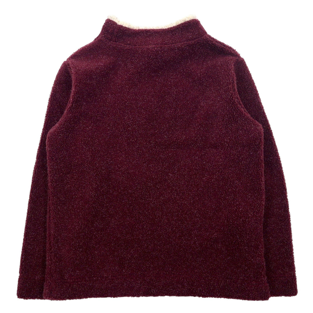 Cabela's Dolcevita in pile sherpa pullover M Bordeaux Poliestere Acrilico