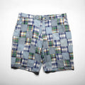 Polo by Ralph Lauren anni '90 pantaloncini patchwork pantaloncini corti XL blu a quadri India Madras