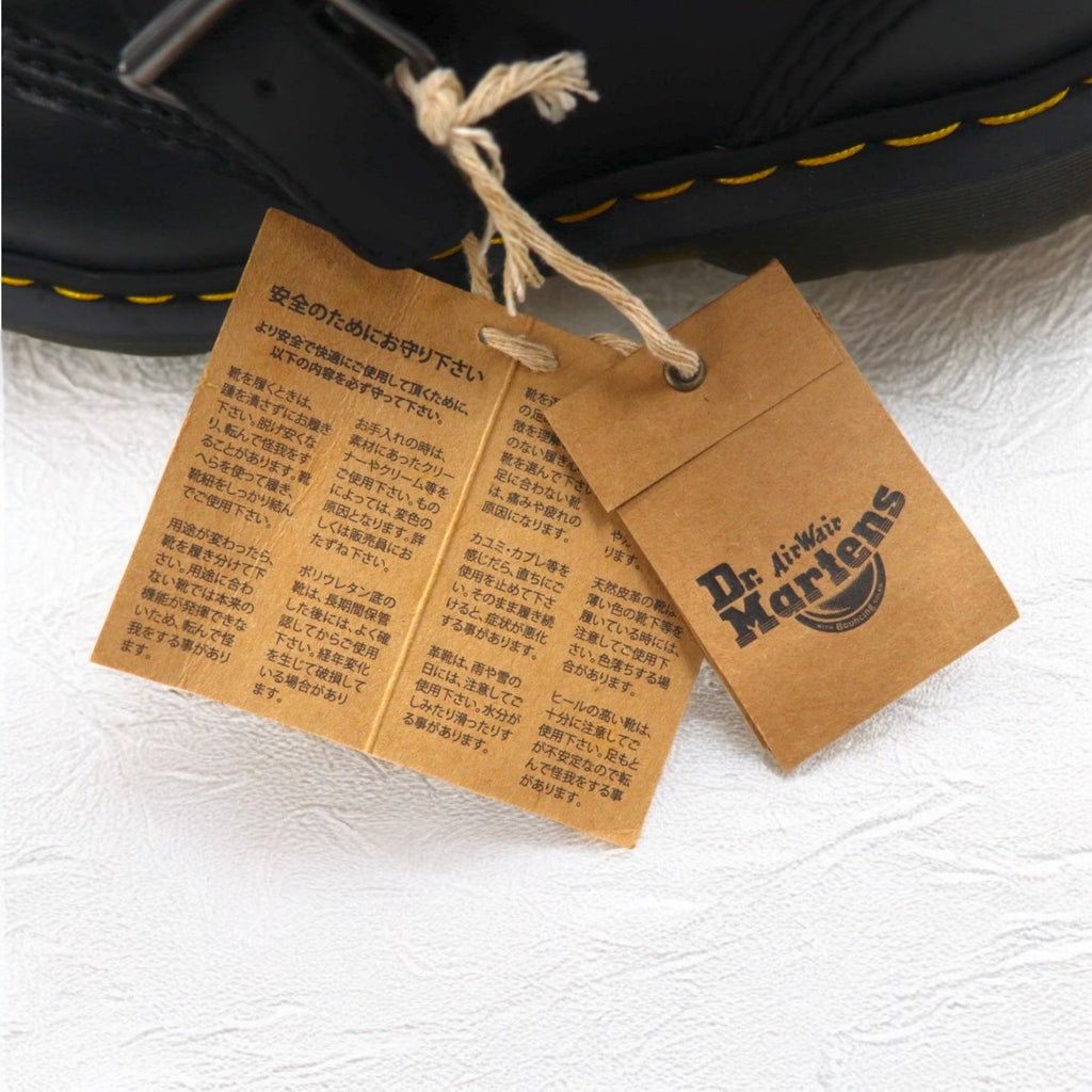 Dr.Martens ベルト ドレスシューズ 26cm ブラック スムースレザー QUYNN LOW BUCKLE LEATHER SHOES 25603001