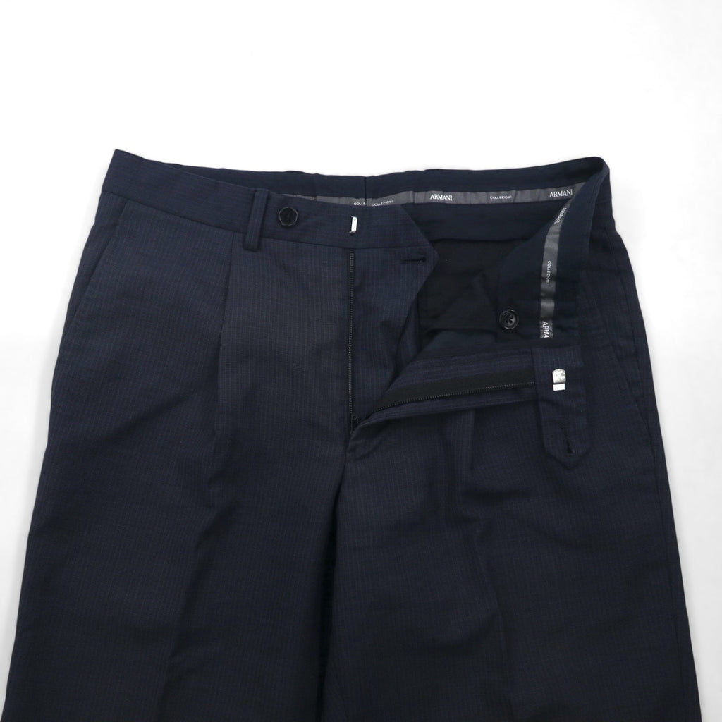 ARMANI COLLEZIONI イタリア製 セットアップ スーツ S ネイビー ウール GIORGIO