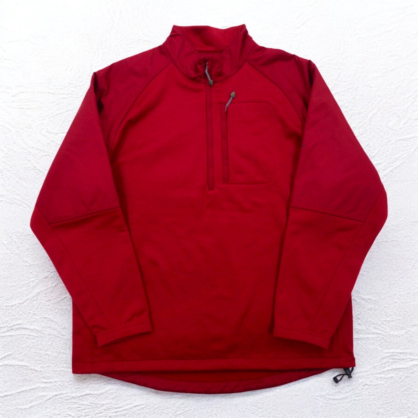 NIKE GOLF ハーフジップ トラックジャケット ジャージ L レッド フリースライナー THERMA FIT スウォッシュロゴ