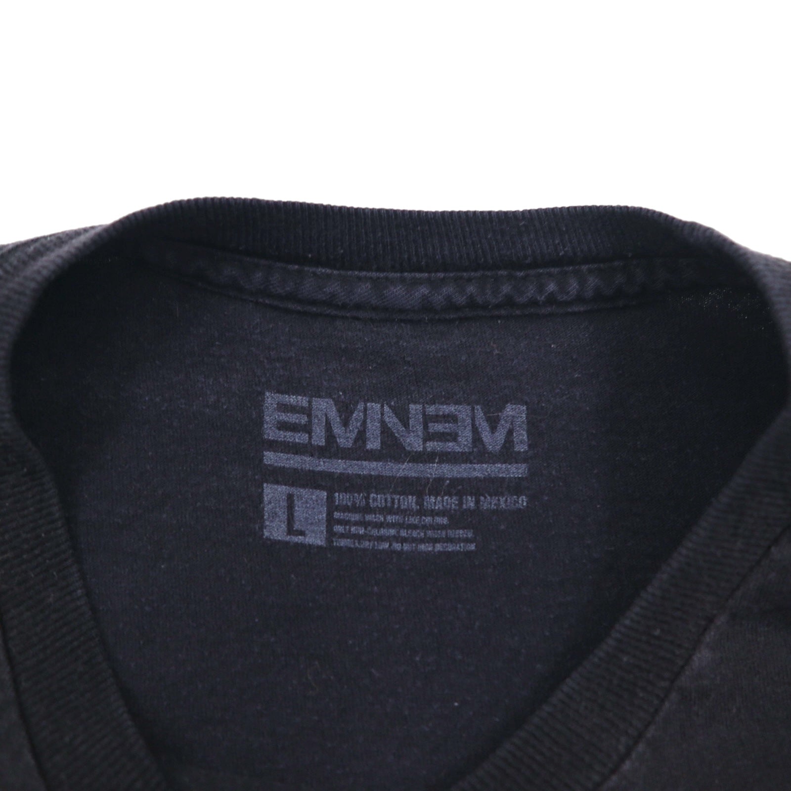 EMINEM Brainless T-shirt Hip Hop L Nera Cotone Teschio Made in Mexico