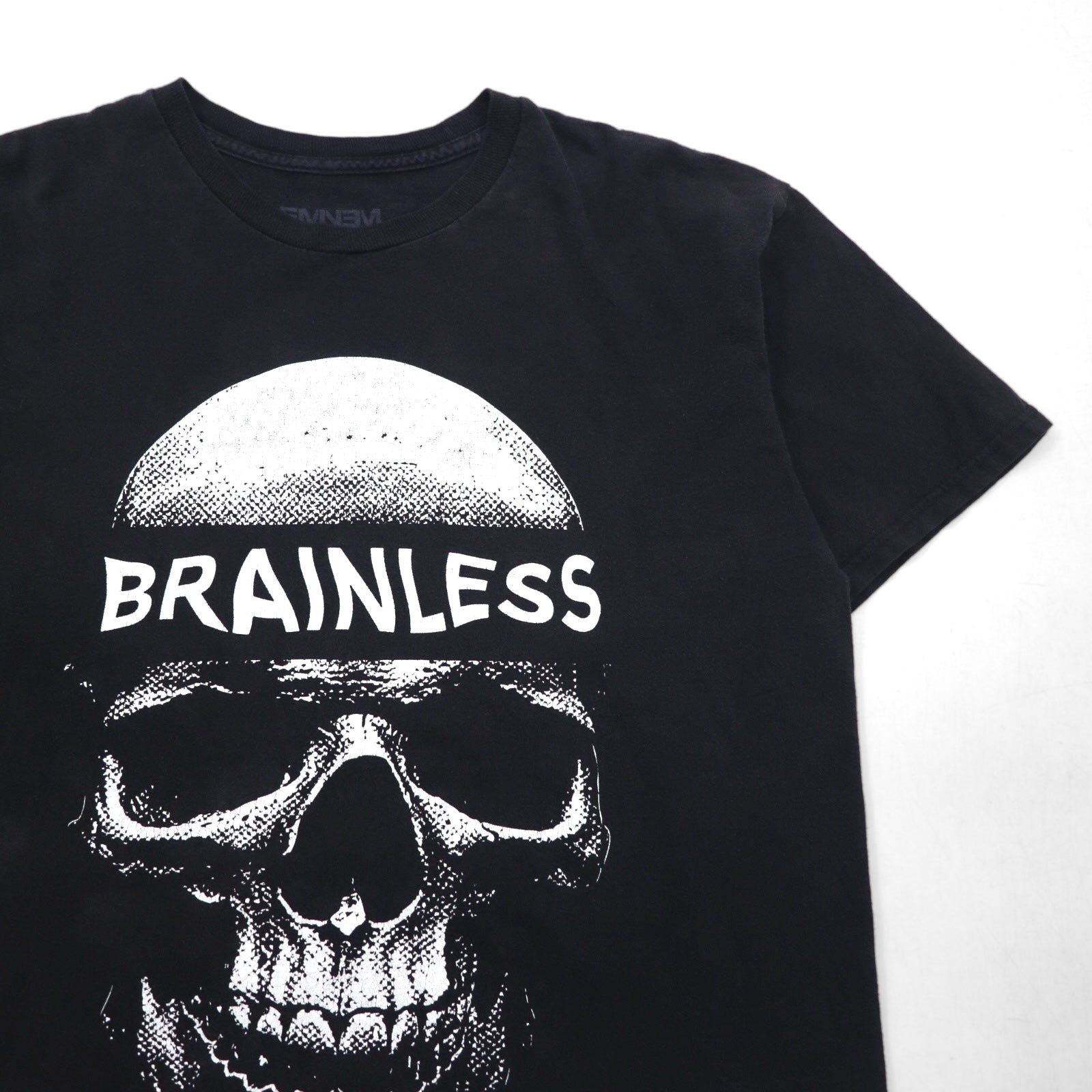 EMINEM Brainless T-shirt Hip Hop L Nera Cotone Teschio Made in Mexico