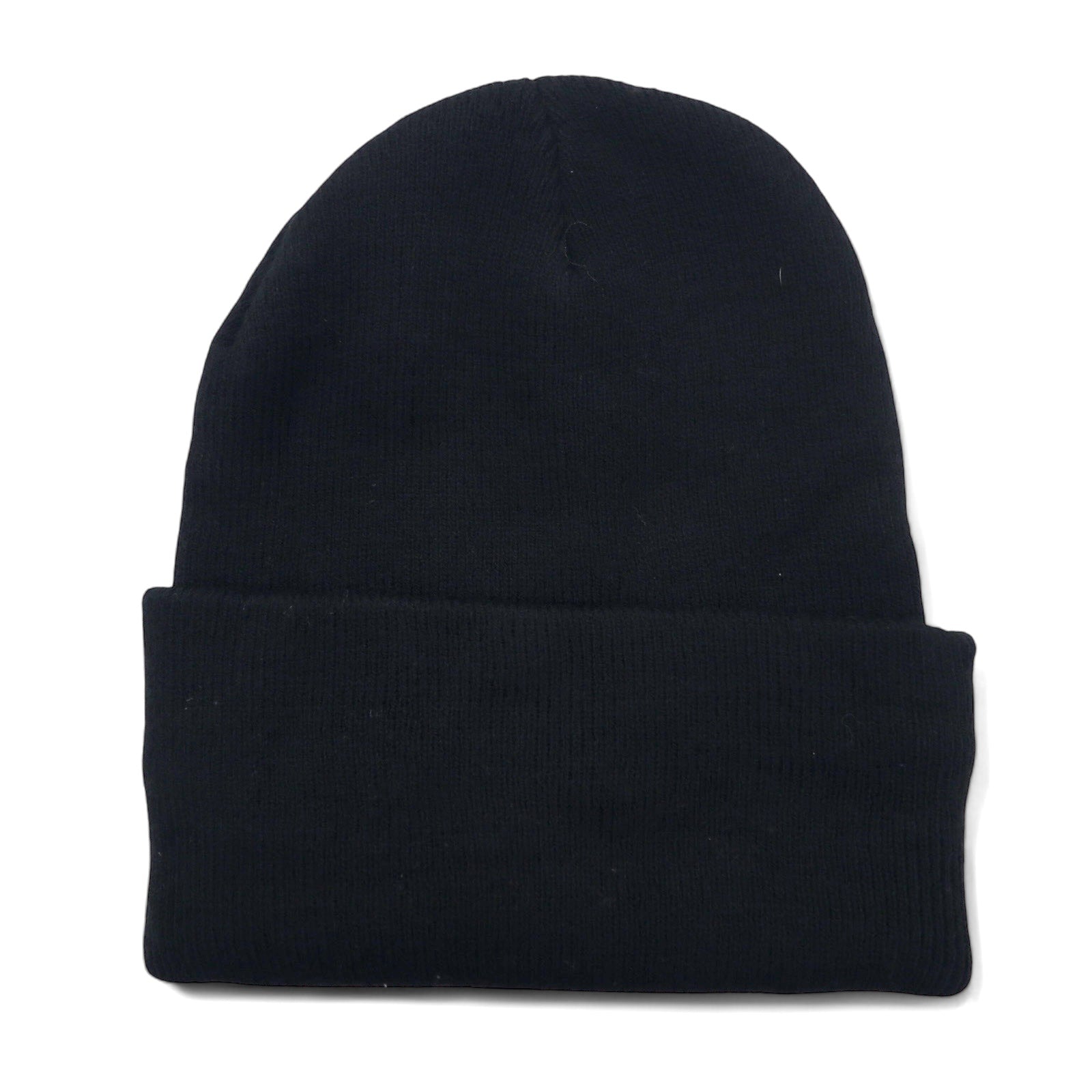 Carhartt Berretto in maglia in acrilico nero, taglia unica, con logo Madison, prodotto in Canada