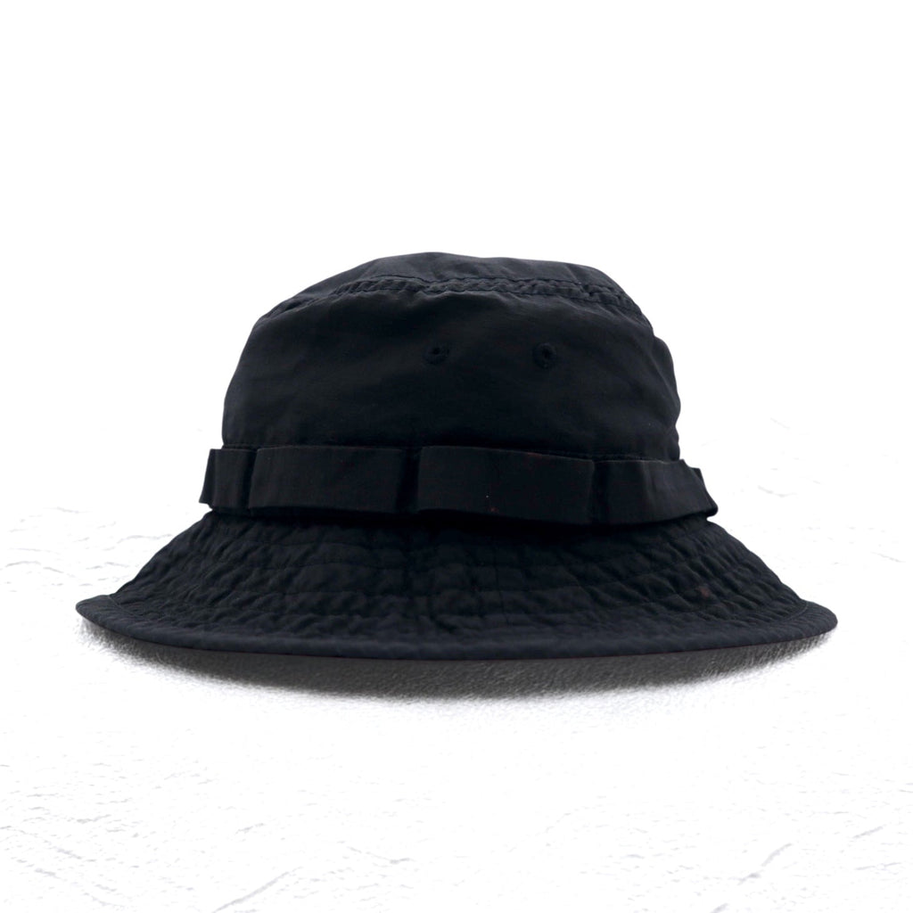 Stussy Ripstop Boonie Hat, cappello alla pescatore S/M nero, nylon, con logo ricamato.