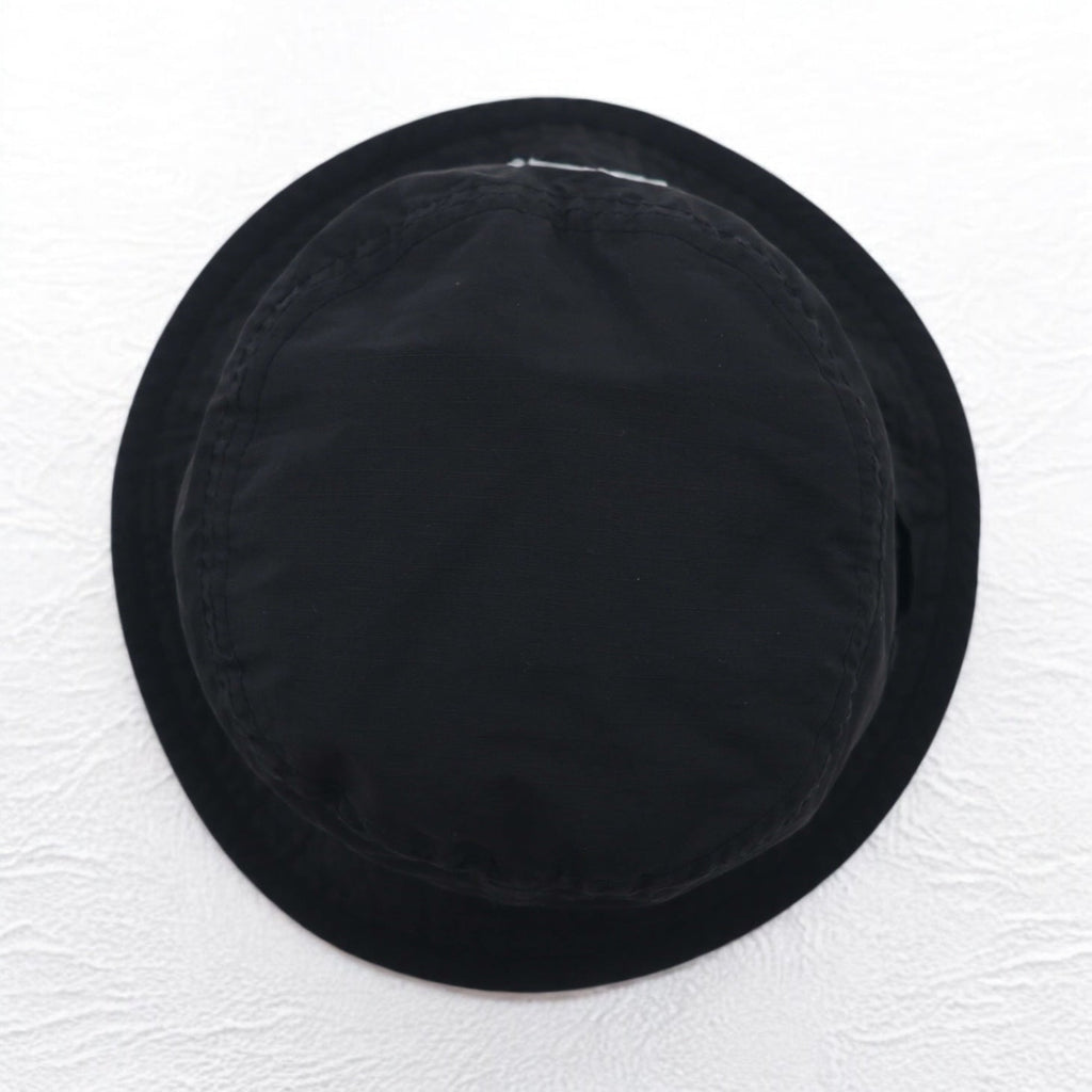Stussy Ripstop Boonie Hat, cappello alla pescatore S/M nero, nylon, con logo ricamato.