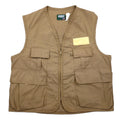 Gilet da pesca/caccia SAFTBAK anni '90, Made in USA, taglia L, beige, cerniera IDEAL